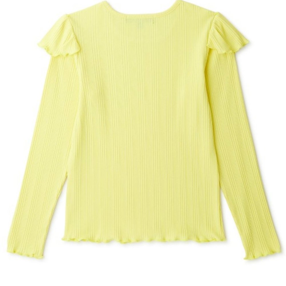 Girls Ruffle Shoulder Shirt - Picture 2 of 3